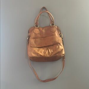 Elegant Tan Leather Tote Bag